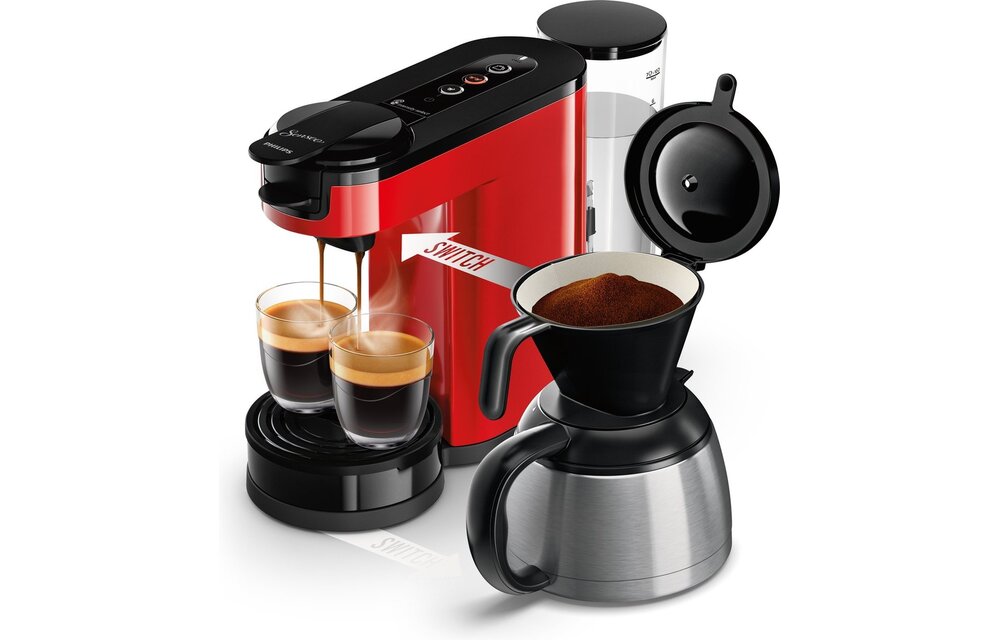 Philips Senseo Switch HD6592/84 Rood - Koffiemachine
