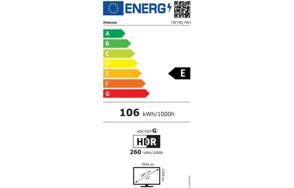 Hisense 75E7NQ PRO - QLED TV