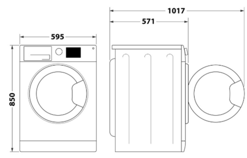 Whirlpool FFBBE 7469 BSEV - Wasmachine
