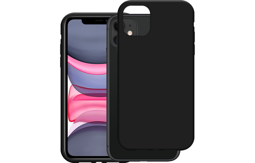 Just in Case iPhone 11 Soft TPU Case Zwart - Beschermhoes