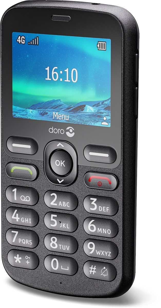 Doro 1880 4G Zwart - Mobiele telefoon
