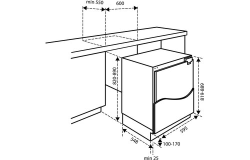 Inventum IVR0821D - Onderbouw vriezer