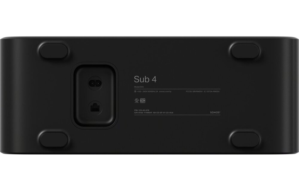 Sonos Sub 4 Zwart - Subwoofer