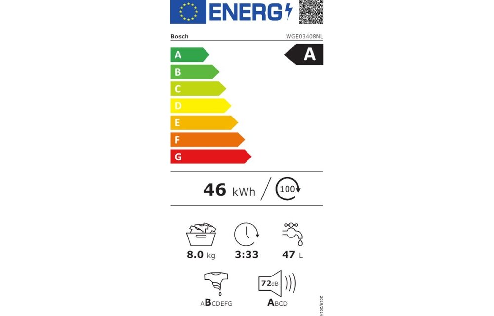 Bosch WGE03408NL - Wasmachine