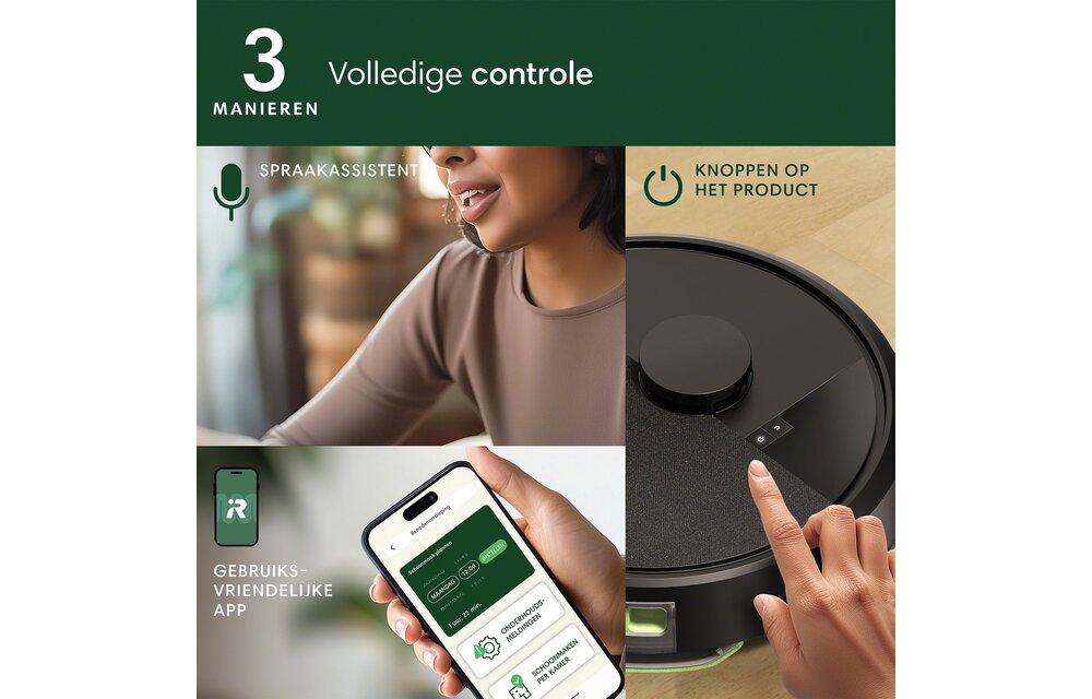 iRobot Roomba 105 Combo Black + AutoEmpty - Robotstofzuiger