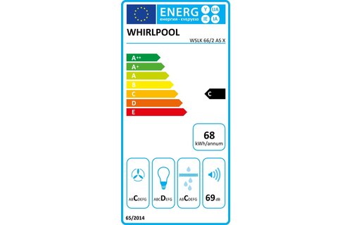 Whirlpool WSLK 66/2 AS X - Wandschouw afzuigkap