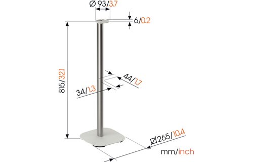 Vogel's SFS 4113 voor Sonos Era 100 Wit - Speakerstandaard