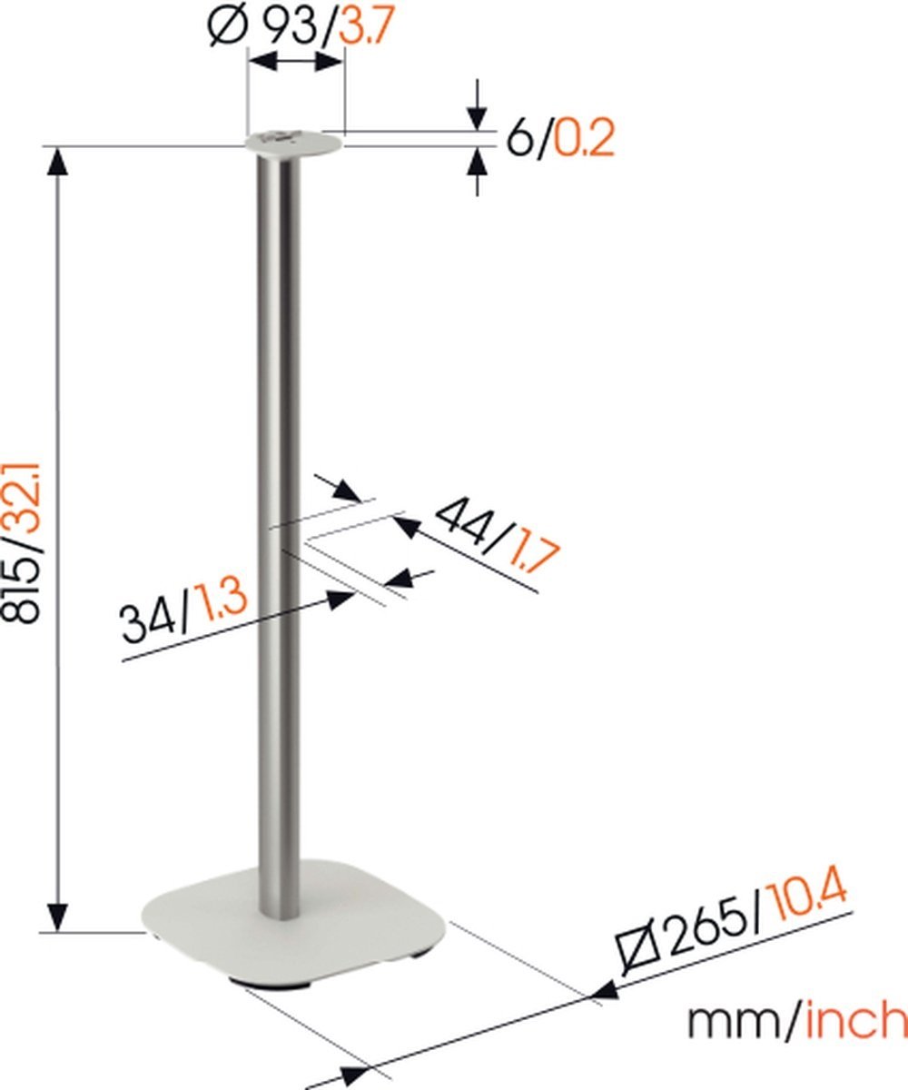 Vogel's SFS 4113 voor Sonos Era 100 Wit - Speakerstandaard