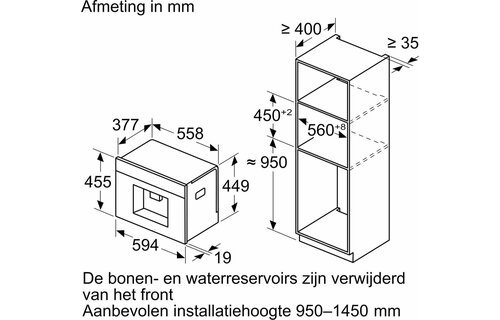 Bosch CTL7181B0 - Inbouw koffiemachine
