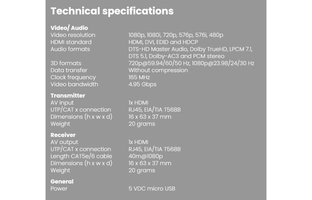 Marmitek MegaView 63 HDMI Extender