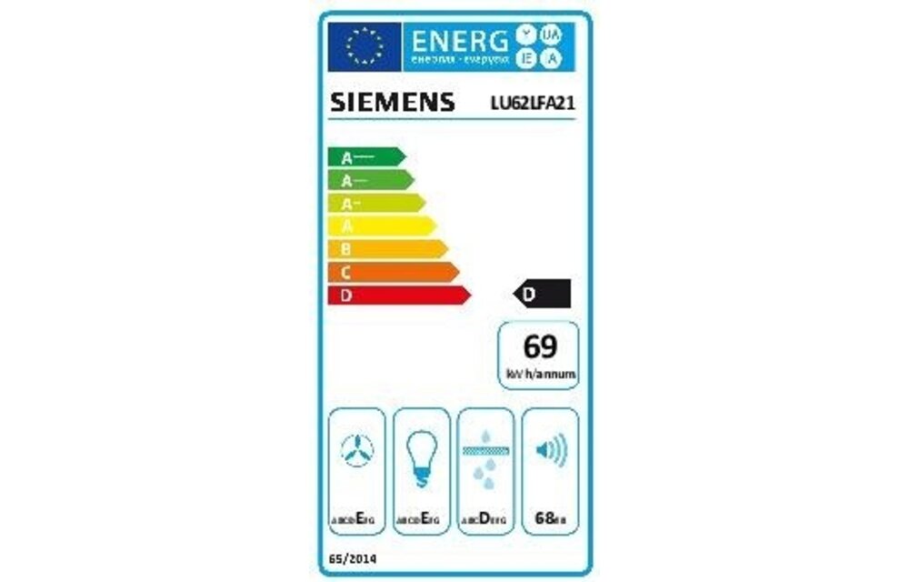 Siemens LU62LFA21 - Onderbouw afzuigkap