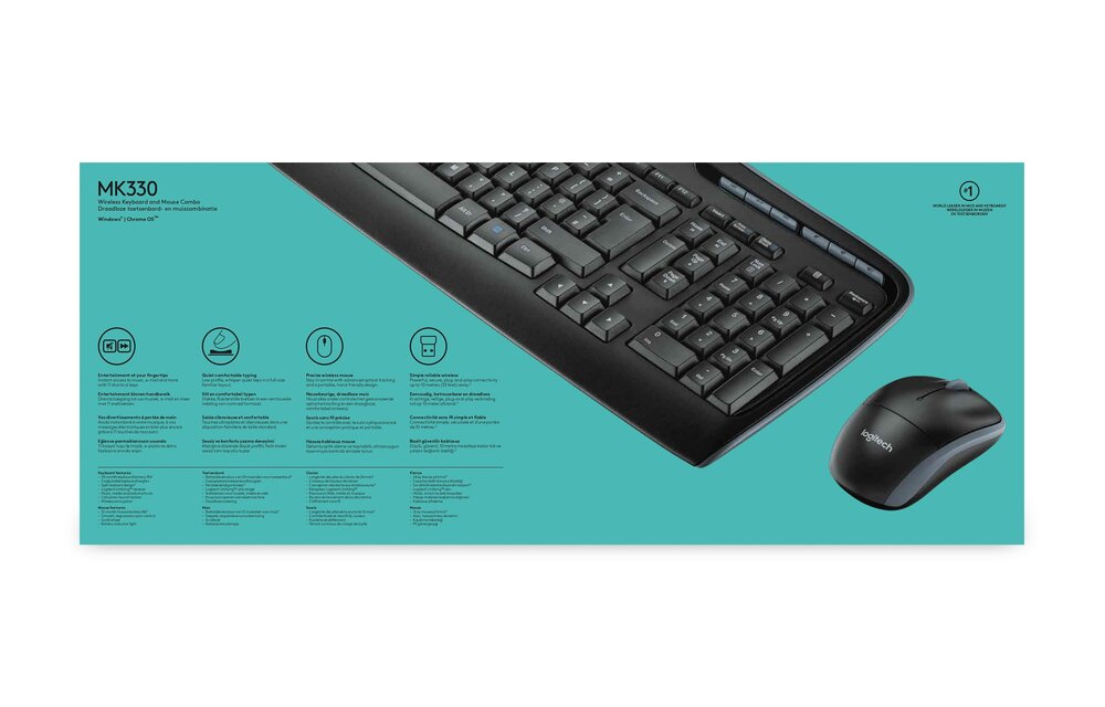 Logitech MK330 Wireless Combo - Toetsenbord