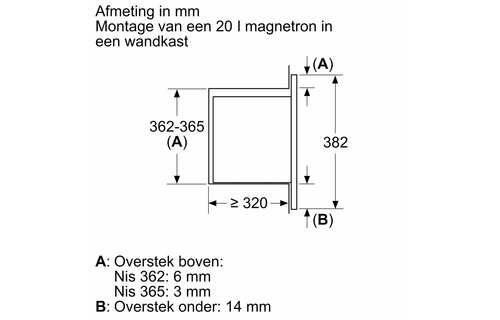 Bosch BFL523MB3 - Inbouw magnetron