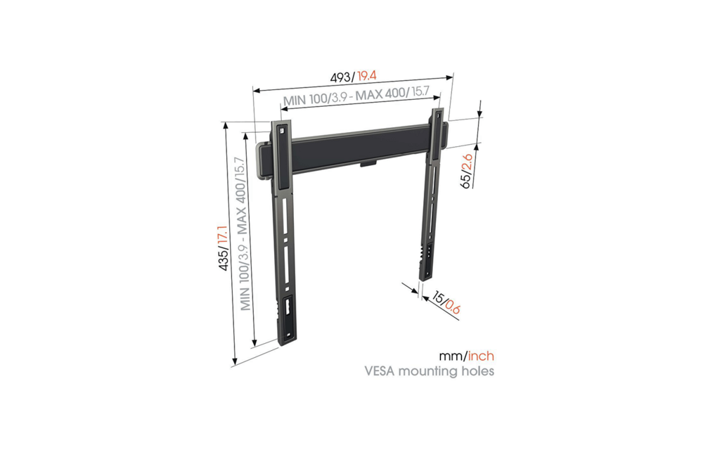 Vogel's TVM 5405 32 tot 77 inch Platte muurbeugel - TV muurbeugel