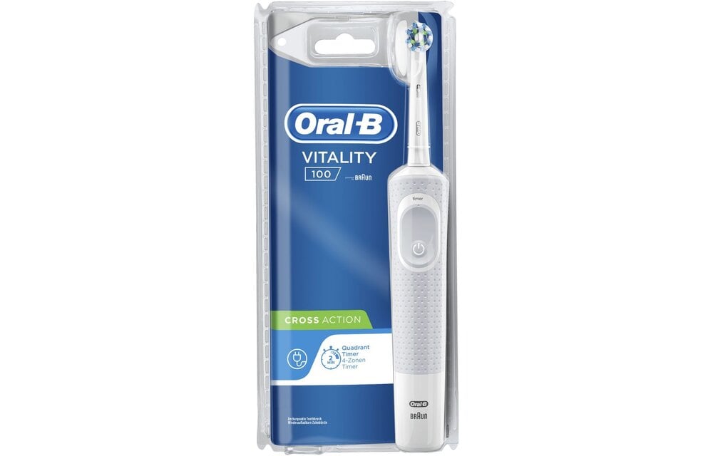Oral-B Vitality 100 Cross Action Wit D100.413 - Elektrische tandenborstel