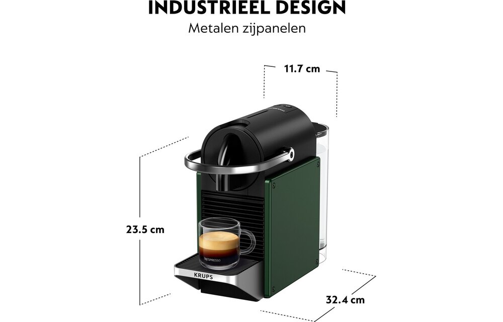 Krups Nespresso Pixie XN3063 Groen - Koffiemachine