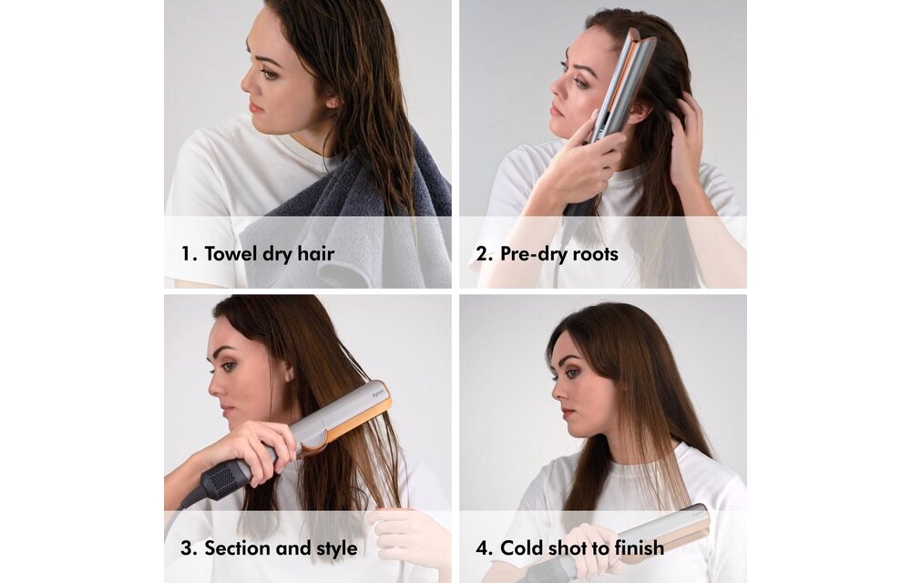 Dyson Airstrait wet-to-dry Ceramic Pink/Rose Gold - Stijltang