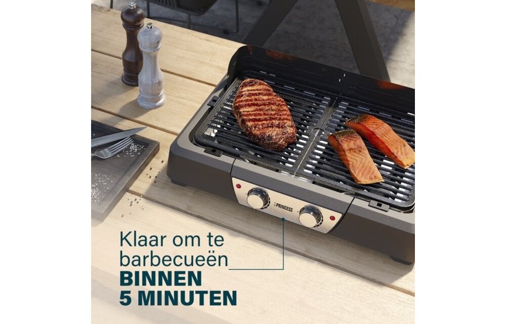 Princess 112254 Elektrische barbecue en tafelgrill - Barbecue