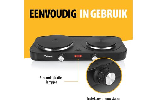 Tristar KP-6152 - Vrijstaande kookplaat