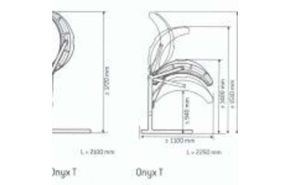 Hapro Onyx 14/1 T Horizontaal Half-body solarium - Zonnehemel
