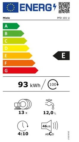 Miele PFD 101 U - Onderbouw vaatwasser