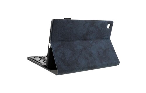 Just in Case Vintage Bluetooth Keyboard Cover - Samsung Galaxy Tab A8 - Blauw - Beschermhoes