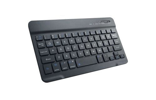 Just in Case Vintage Bluetooth Keyboard Cover - Samsung Galaxy Tab A8 - Blauw - Beschermhoes