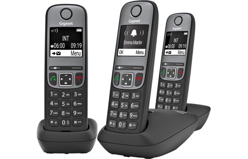 Gigaset A705 Trio Zwart - Dect telefoon