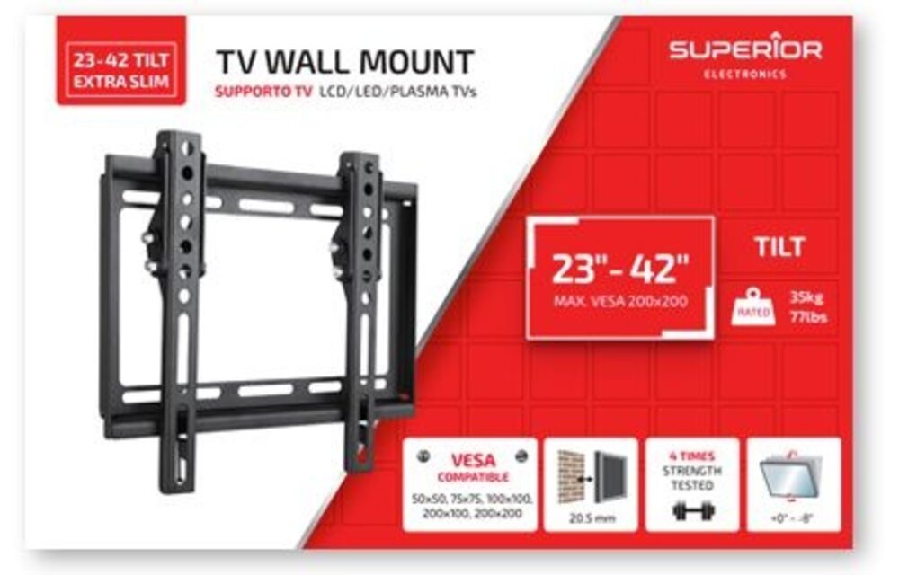Superior Electronics SUPSTV008 - TV muurbeugel