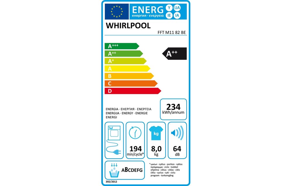 Whirlpool FFT M11 82 BE - Warmtepompdroger