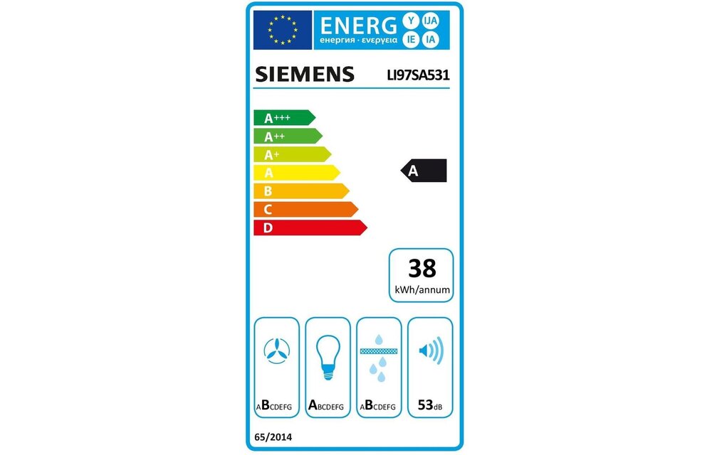 Siemens LI97SA531 - Vlakscherm afzuigkap