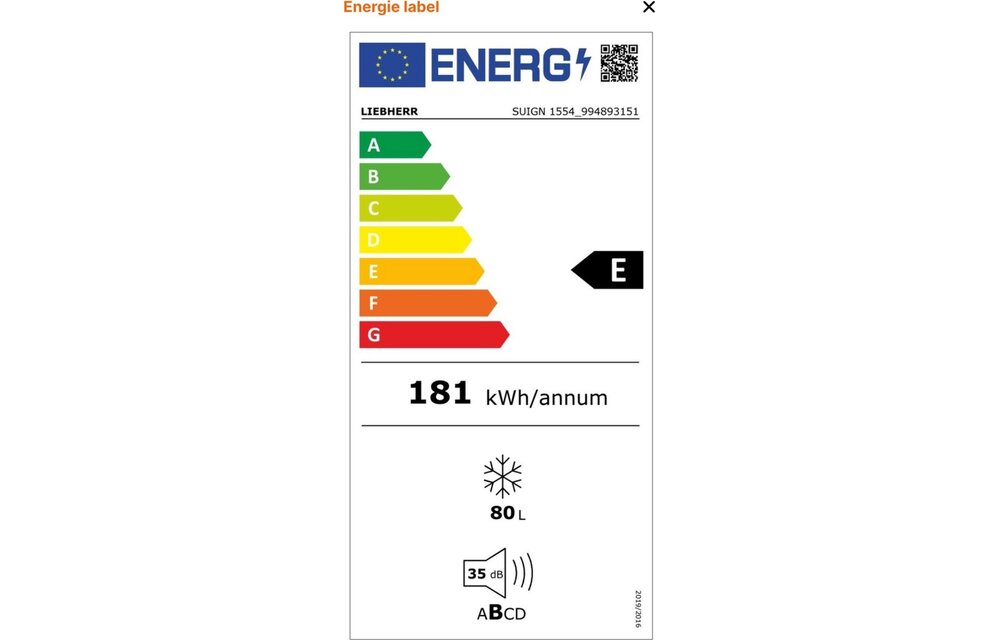 Liebherr SUIGN 1554-25 - Inbouw koelkast