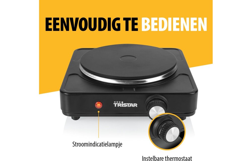 Tristar KP-6151 - Vrijstaande kookplaat