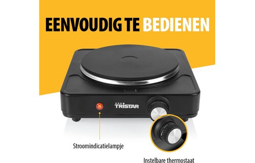 Tristar KP-6151 - Vrijstaande kookplaat
