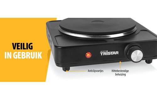 Tristar KP-6151 - Vrijstaande kookplaat