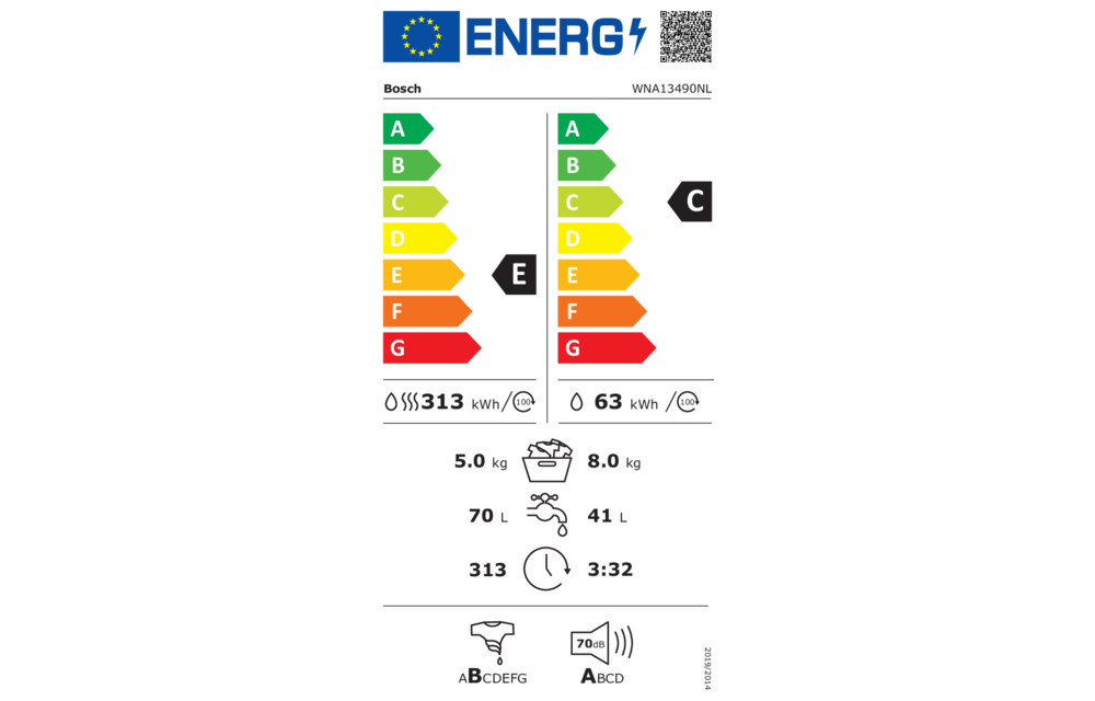 Bosch WNA13490NL EXCLUSIV - Was-droogcombinatie