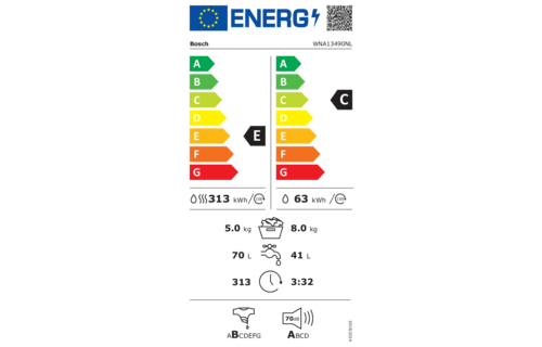 Bosch WNA13490NL EXCLUSIV - Was-droogcombinatie