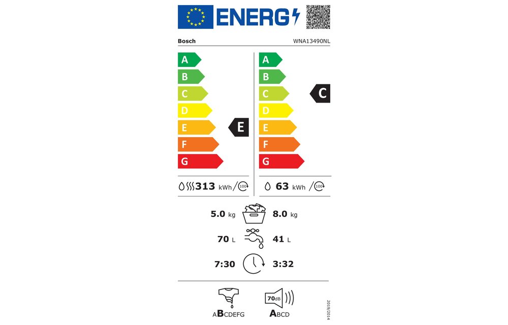 Bosch WNA13490NL EXCLUSIV - Was-droogcombinatie