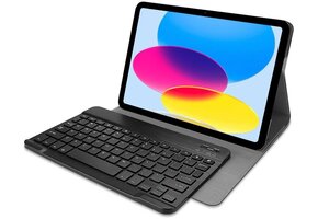 Just in Case Premium Bluetooth Keyboard Cover - Apple iPad 2022 - Zwart - Beschermhoes
