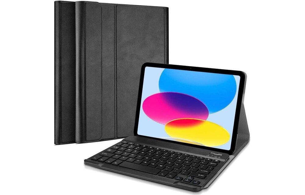 Just in Case Premium Bluetooth Keyboard Cover - Apple iPad 2022 - Zwart - Beschermhoes
