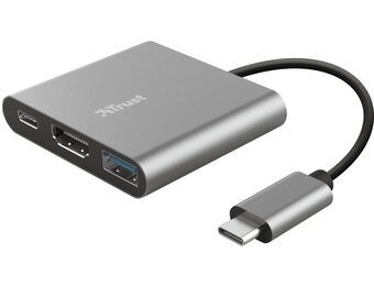 Trust Dalyx 3-in-1 USB-C-adapter - Adapter