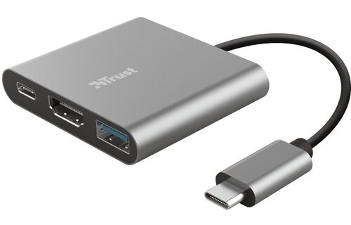 Trust Dalyx 3-in-1 USB-C-adapter - Adapter