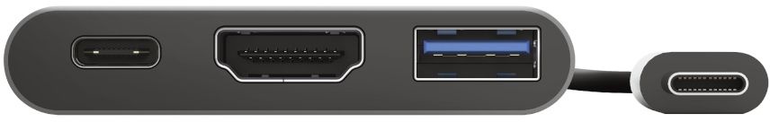 Trust Dalyx 3-in-1 USB-C-adapter - Adapter