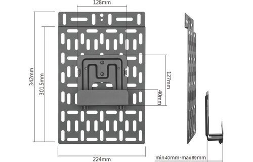 Cavus CHU03 Universele houder voor TV Decoder - Muurbeugel