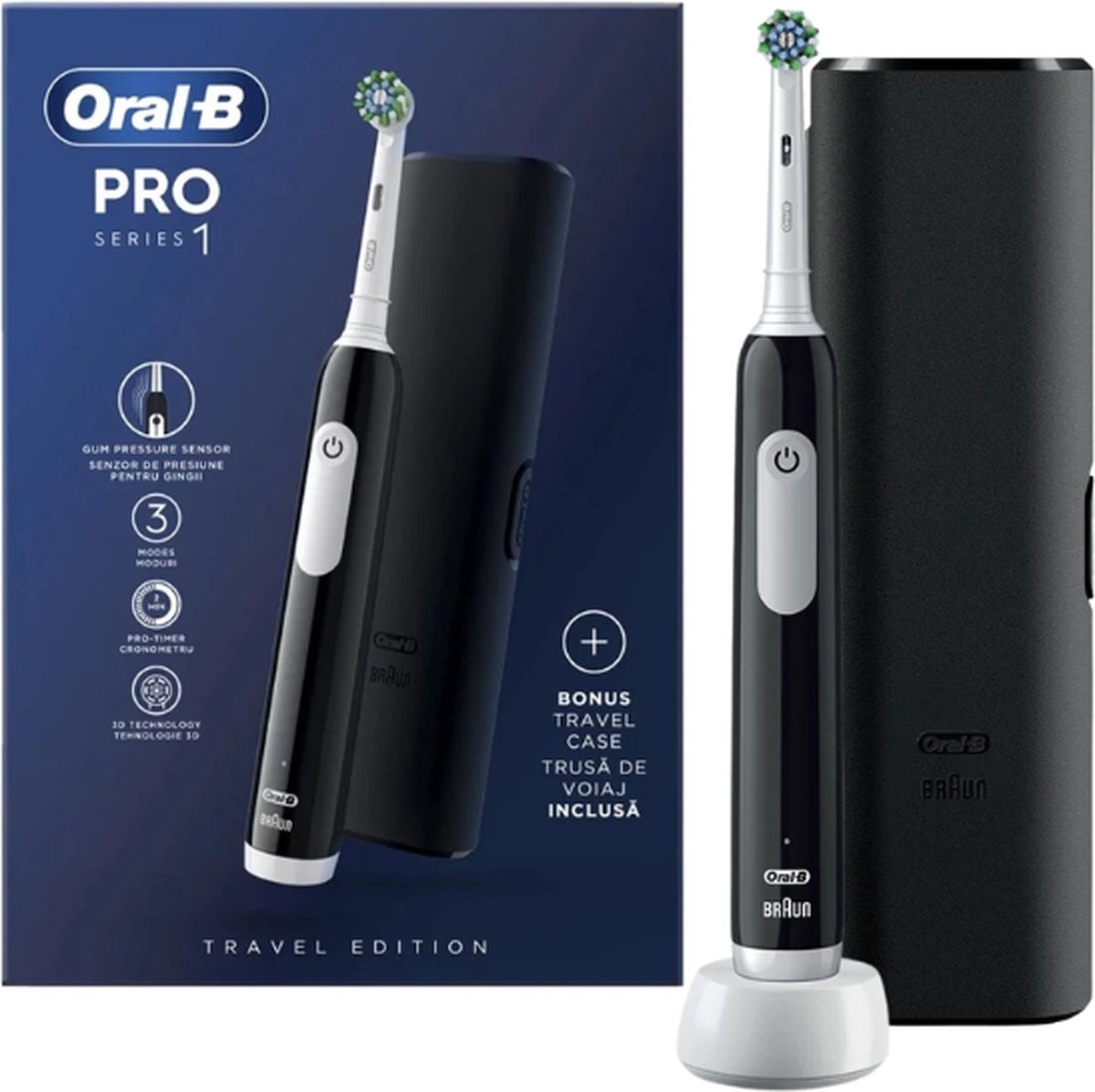 Oral-B Pro Series 1 Black - Elektrische tandenborstel