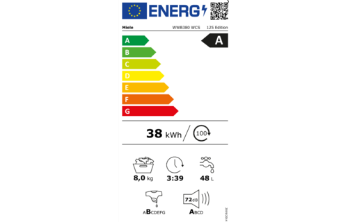 Miele WWB 380 WCS PowerWash 2.0 & Steam 125 Edition - Wasmachine
