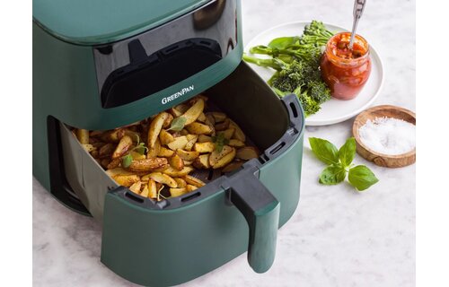 GreenPan Bistro XL Pine Green - PFAS vrij - Hetelucht friteuse