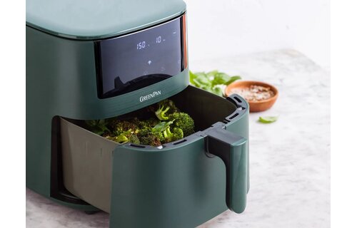 GreenPan Bistro XL Pine Green - PFAS vrij - Hetelucht friteuse