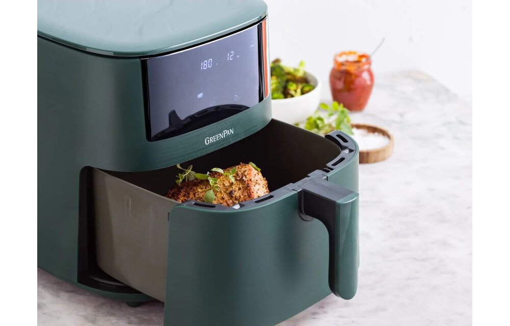 GreenPan Bistro XL Pine Green - PFAS vrij - Hetelucht friteuse