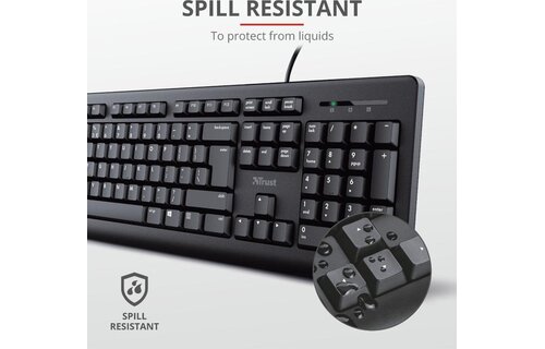 Trust 23880 Primo Zwart - Toetsenbord